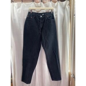 Levi's‎ 550 Relaxed Fit Tapered Leg Black Jeans Women's 12 MIS M Vintage 28x30